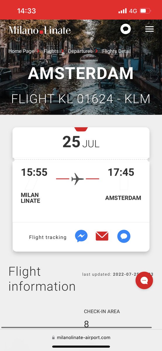 In a world full of poor #airport website #UX, it was amazing to find this great example of flight information done right at Milano Linate. Familiar design language, easy to read typology and a core display with everything you need. Absolutely fantastic!