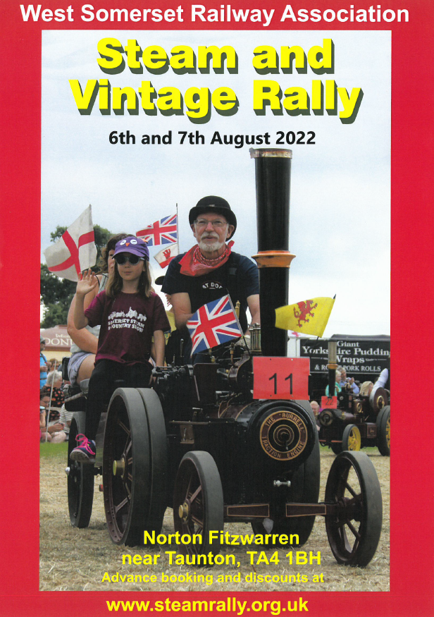 visit_taunton's tweet photo. 🚂The West Somerset Railway Association's Steam &amp; Vintage Rally is back Saturday 6th &amp; Sunday 7th Aug🚂

Tickets now on sale here at  Taunton Visitor Centre!
🚂🚂🚂🚂🚂

https://t.co/IF4QDiVl2z https://t.co/SivCvc1HCu
