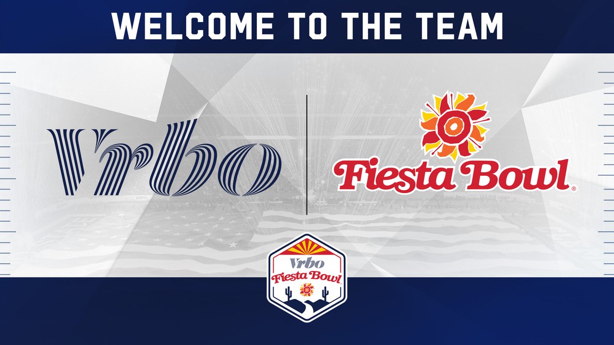 Fiesta Bowl🤝<a href="/vrbo/">Vrbo</a>.

We're thrilled to announce our new partnership with 
<a href="/vrbo/">Vrbo</a>. As a member of the College Football Playoff New Year’s Six, the 𝐕𝐫𝐛𝐨 𝐅𝐢𝐞𝐬𝐭𝐚 𝐁𝐨𝐰𝐥 will serve as a CFP
Semifinal this season, kicking off on Sat, 12/31.🏈 More: bit.ly/3BfRA0B.