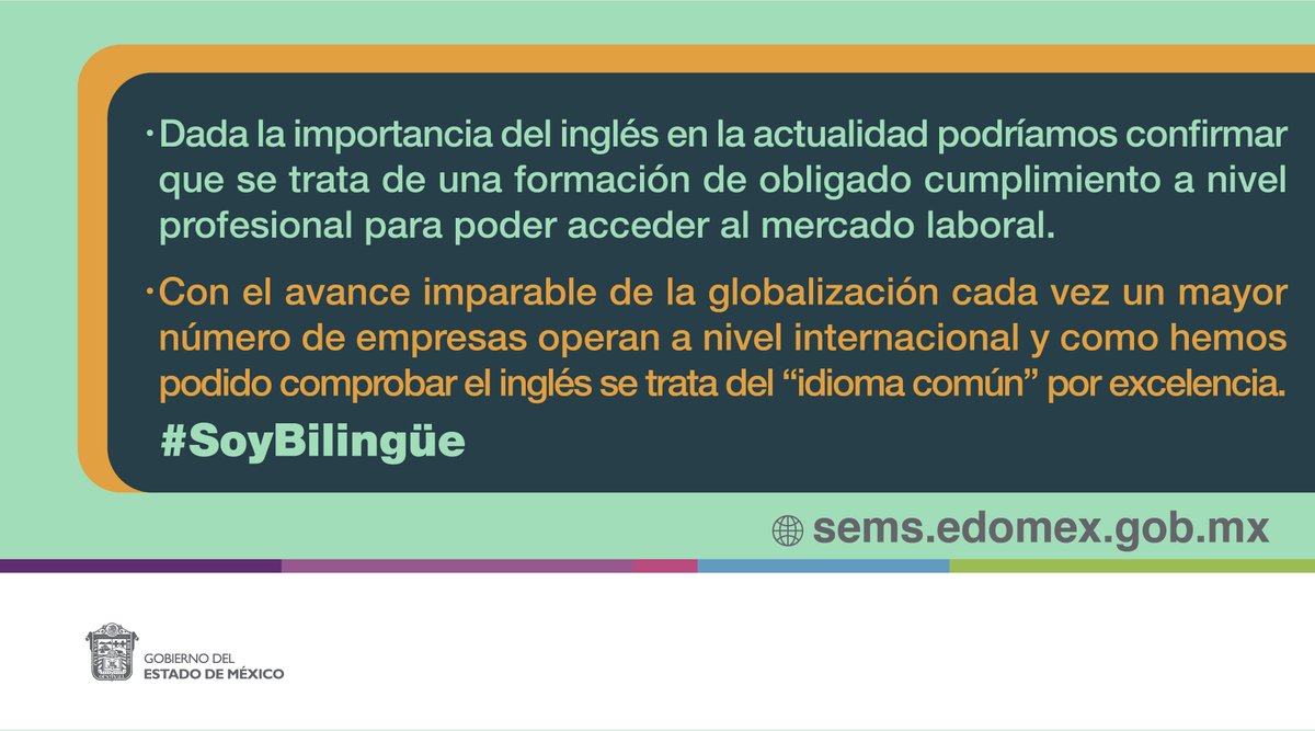 SEMS on Twitter "¿Por qué el inglés es el idioma qué más oportunidades