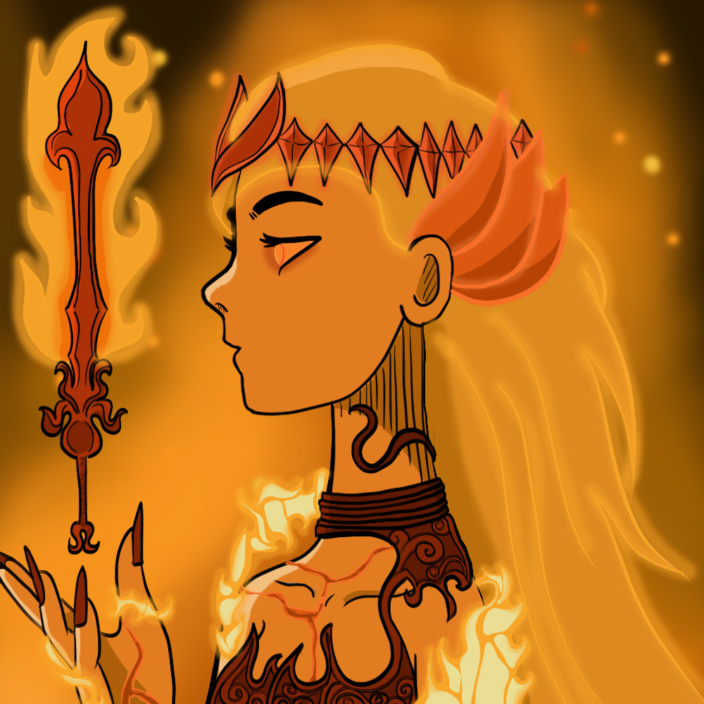 First ice, and now fire 🔥

Introducing The Ember Wraith 1/1 👀

Competition: Win a free SSV 🎉

Rules: 
Like &amp; retweet 👍
Tag 3 NFT friends in the comments 🤝

Ends 48hrs! ⌚️

If you mint her, you can help shape her lore, amongst other 1/1 benefits TBA😉🌌

#VeFam 
#VNFT