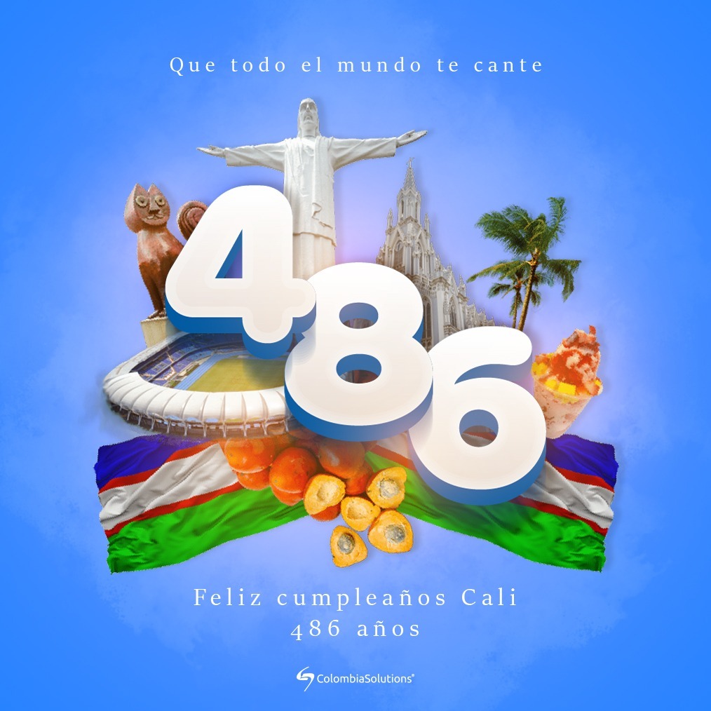 ColombiaSol's tweet image. ¡Que todo el mundo te cante!

#FelizCumpleañosCali.

Hoy estamos de fiesta y la mejor forma de celebrar 486 años de nuestra sucursal del cielo es con sabrosura, alegría y actitud.

#CS #ComunicaciónBienPensada