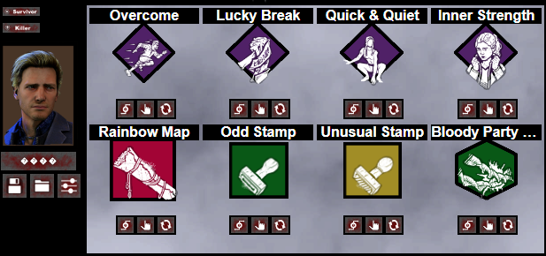 Nilo4z's tweet image. As três builds que ando mais usando em solo surv, confesso que ando amando todas, e vocês, quais tem usado com a mudança do meta? #dbd #deadbydaylight #dbdbuild