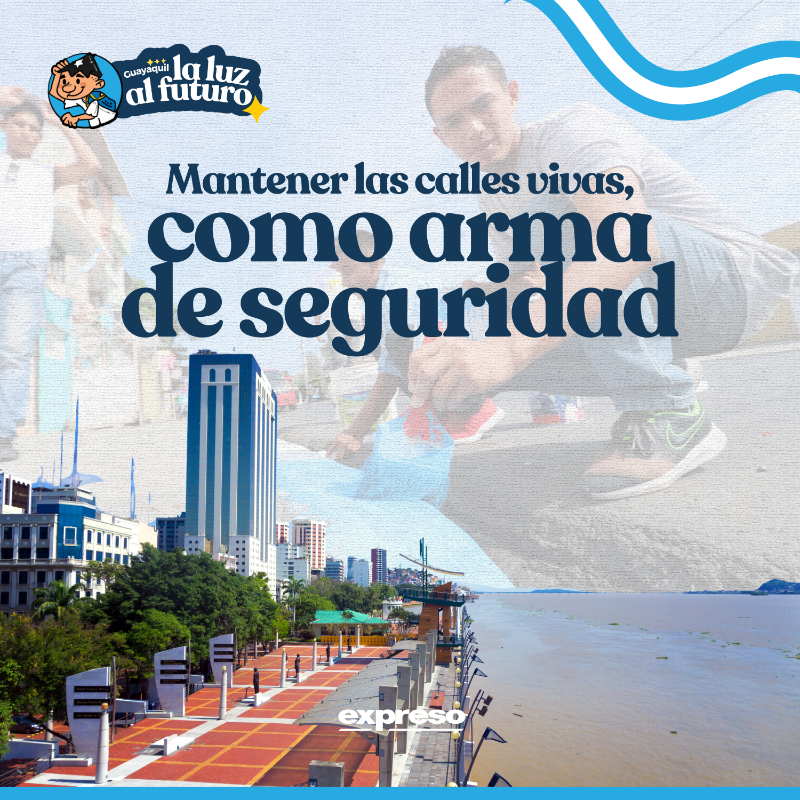 Expresoec's tweet photo. #LaLuzAlFuturo | Una ciudad en la que se pueda caminar sin miedo es sinónimo de libertad. Expertos en el tema plantean la ruta para luchar contra esta problemática que ha trastocado la convivencia de las familias de Guayaquil.