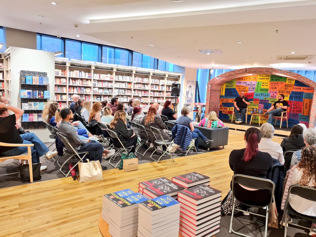 WaterstonesLPL's tweet photo. Tonight we have the wonderful @SteveCavanagh_ and @LucaVeste in-store! 🤩📚 
#theaccomplice #youneversaidgoodbye https://t.co/drEp3hEJPg