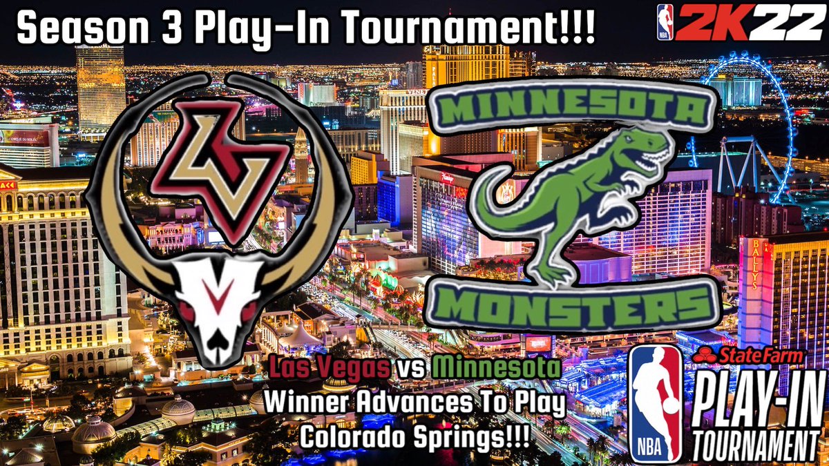 ItsYaBoyJHAWK's tweet photo. The Season 3 Playoffs begin with the Play-In Tournament as Minnesota travels to Las Vegas. Winner gets the 7 seed and plays Colorado Springs in Round 1!!! Check it out!!! #nba2k22 #customleague #playoffs #playin #minnesota #lasvegas #ps4 #youtube #like #sub4cookies #fornate https://t.co/kmlrWPxcL9