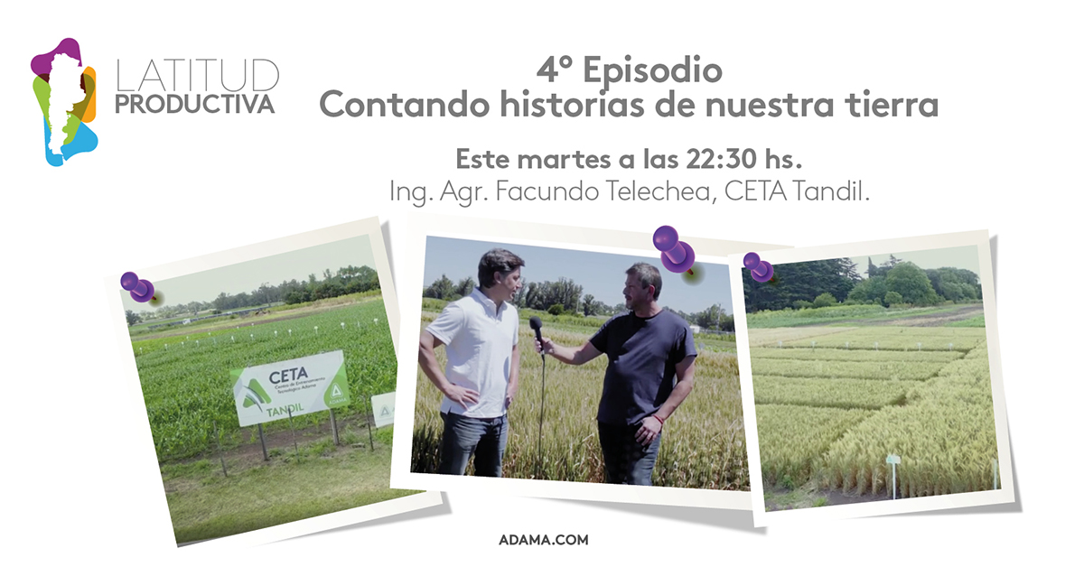 AdamaArgentina's tweet photo. ▶️ #LatitudProductiva sigue en la ruta de la gente del campo, contando su día a día y su experiencia con nuestra tierra. Mañana martes 26/07 estrenamos el 4° episodio, de la mano del Ing. Agr. Facundo Telechea, en el CETA Tandil. Un adelanto 🌾🎞️ 🌾 https://t.co/k93yWexHlF https://t.co/fYyZPJv7W5