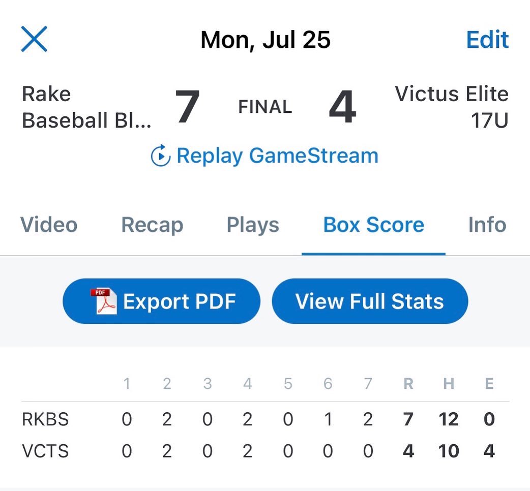 Rake Baseball Academy on Twitter "Day 1 in the books at perfect game