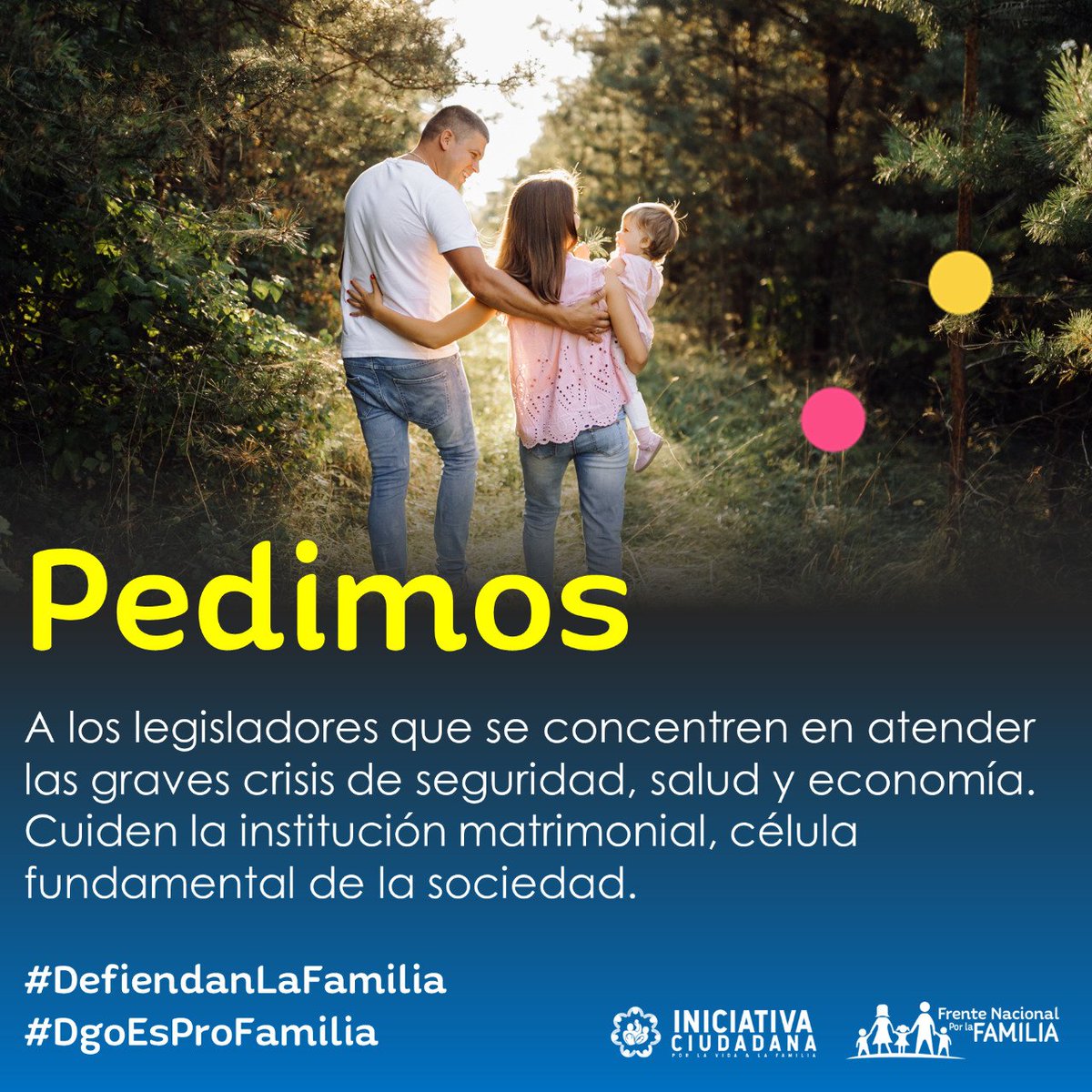#DefiendanLaFamilia 
#DgoEsProFamilia

<a href="/CongresoDurango/">Congreso Durango</a>
<a href="/rpachecodgo/">Ricardo Pacheco</a>
<a href="/GabyHLopez/">Gaby Hernández</a>
<a href="/RLopezPescador/">Ricardo López Pescador</a>
<a href="/SCTorrecillas/">Susy Carolina</a>
<a href="/SandraLuz_Reyes/">Sandra Reyes</a>
<a href="/EnriqueBenitezO/">Enrique Benitez</a>
<a href="/Rosytrianamtz/">Rosa Triana Martinez</a>
<a href="/SugheyTorresR/">SUGHEY TORRES</a>