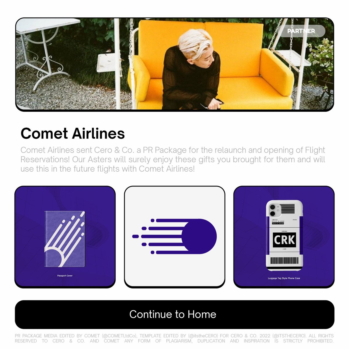 64files's tweet photo. ⠀
⠀
❪ 📦 ❫  CERO’s ASTER SAIS 💫 
⠀ ⠀⠀   RECEIVED A PR PACKAGE 
⠀ ⠀      FROM COMET AIRLINES

               ⤿ Thank you, COMET! 

⠀ ⠀ @COMETLtdCo
⠀ ⠀  #VoyageInVogue
⠀ ⠀  #ACometsTail
⠀ ⠀  #RitzOfTheOrient  
⠀
⠀ https://t.co/VYC5kyWsGK