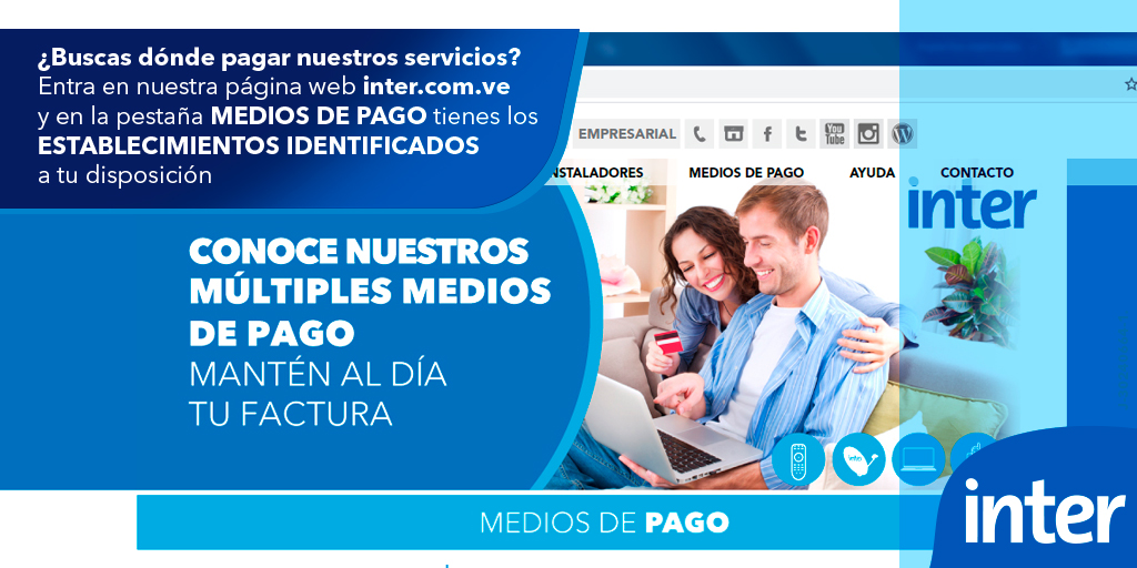 InterCliente's tweet photo. Te brindamos las mejores opciones de pago, ahora podras pagar tu factura Inter más fácilmente, descubrelo aquí   https://t.co/WpjVfnKtCK    #AutogestiónINTER https://t.co/iObUtzDJ5e