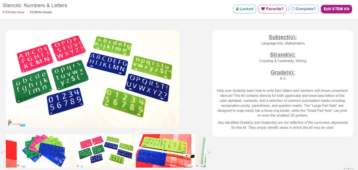 mimioSTEM's tweet photo. NEW Kit on https://t.co/Kv6YboCrXE! 3D print your own...
Stencils: Numbers & Letters Kit
Help your students learn how to write their letters and numbers with these convenient stencils!
Get started with a free trial!
#3Dprinting #earlyEd #edtech #learntowrite #PreK #kindergarten https://t.co/mAmVqQYyCR