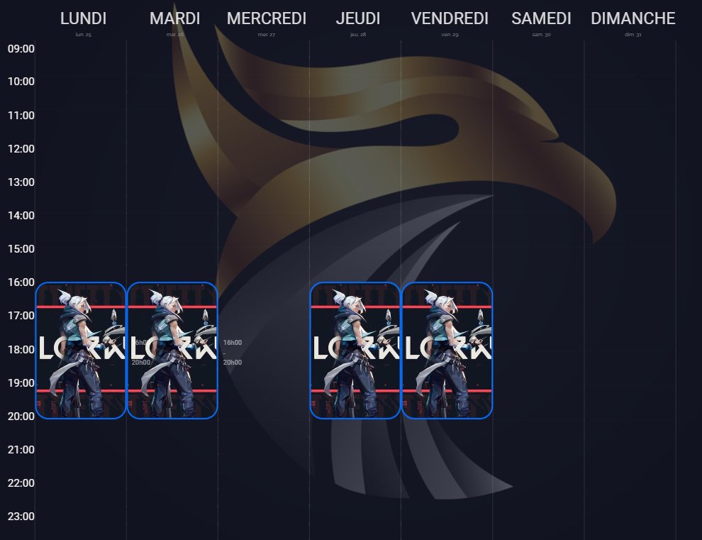 _habibcr's tweet photo. planning #stream  de la semaine https://t.co/FHkF0dgGTj https://t.co/gfFoVwbwWN