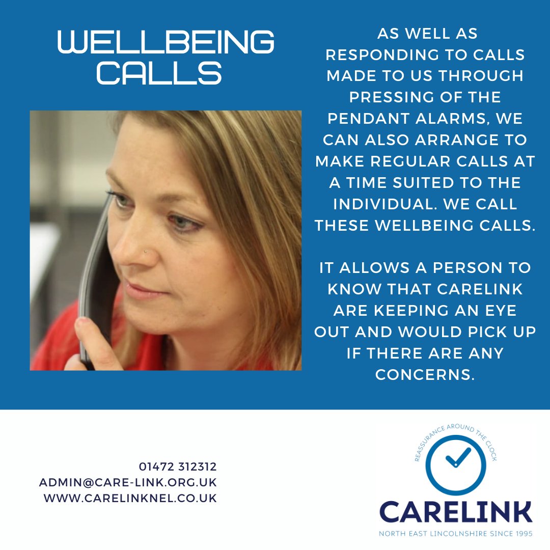 Did you know we make well-being calls? Let us know if they'd be something you or a family member would find supportive.