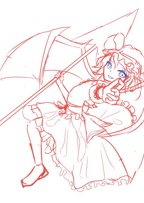 レミリア清書しようかと思ったけどフリル描くだけで3年ぐらいかかりそうだったらからやめた 