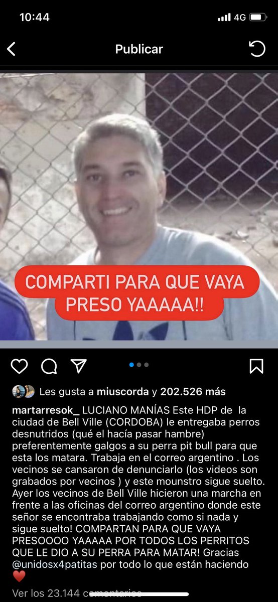 MicaRogido's tweet photo. Se necesita una reforma urgente de la Ley de maltrato animal, harta de la impunidad de los hijos de puta sin corazón. @CorreoOficialSA https://t.co/Z989SKlmFX