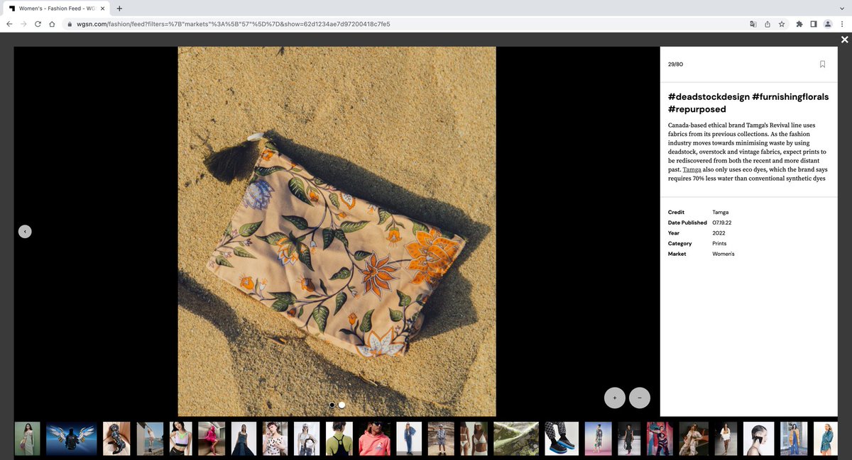 Thanks <a href="/wgsn/">WGSN</a> for featuring our #Revival collection 🤗

Great to see the industry recognizing the value of #lowwaste &amp; #repurposed fashion.