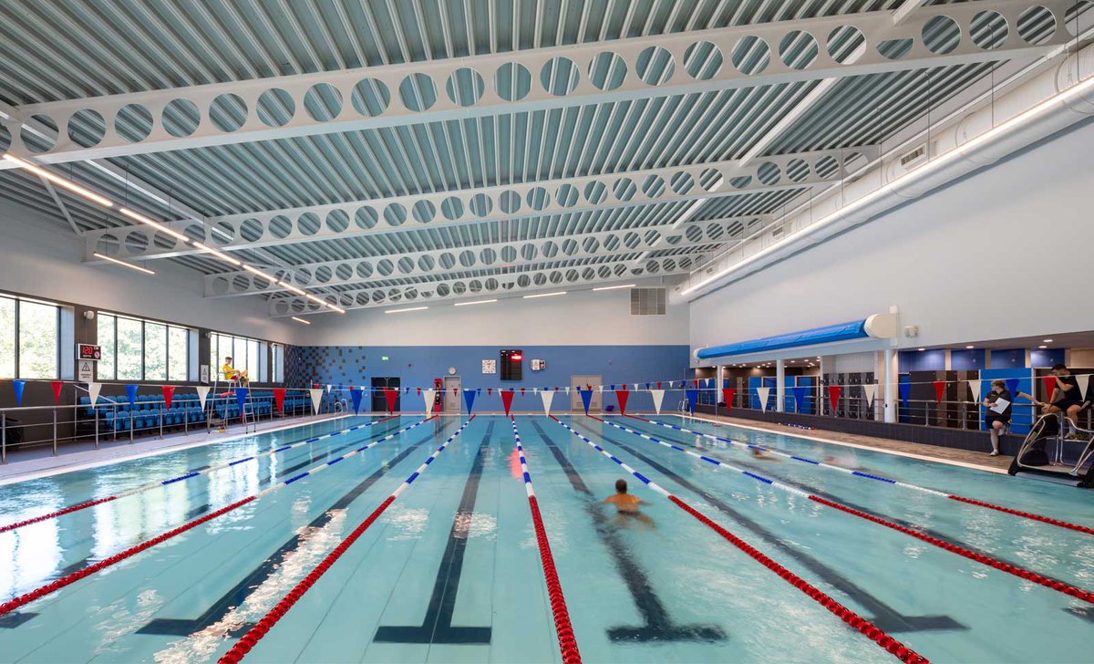 Watsonbatty's tweet photo. We are delighted to share the latest images of Tarka Leisure Centre, housing an impressive Indoor Ski Slope, 25m main pool,  20m lane learner pool sports hall, fitness suite, 2 exercise studios,  café and soft play areas. 
 #FutureBuilt #WatsonBatty https://t.co/Z2zkE3QS2M