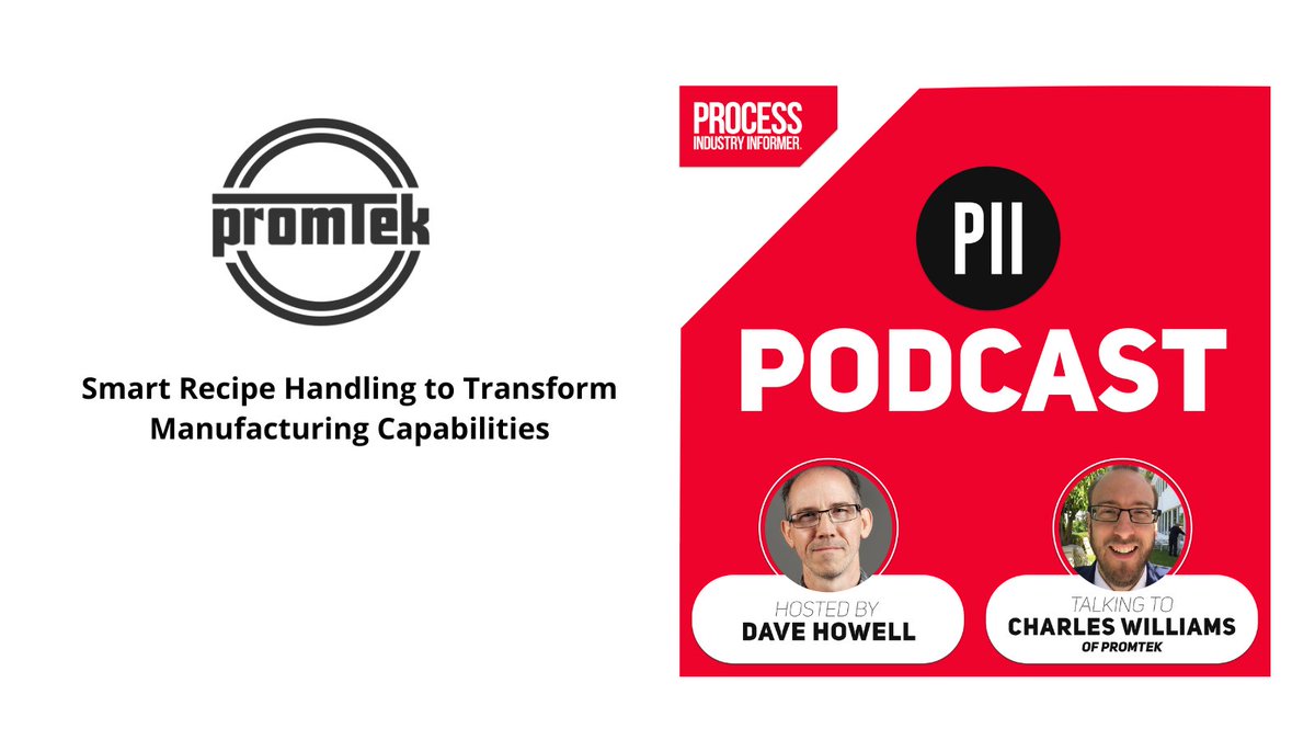 Promtek Limited (@promtek) on Twitter photo Our managing director Charles Williams recently did a podcast interview with David Howell from <a href="/Piimag/">PII Magazine</a> on the range of impacts recipe control has on a production facility.
processindustryinformer.com/smart-recipe-h… Our managing director Charles Williams recently did a podcast interview with David Howell from <a href="/Piimag/">PII Magazine</a> on the range of impacts recipe control has on a production facility.
processindustryinformer.com/smart-recipe-h…