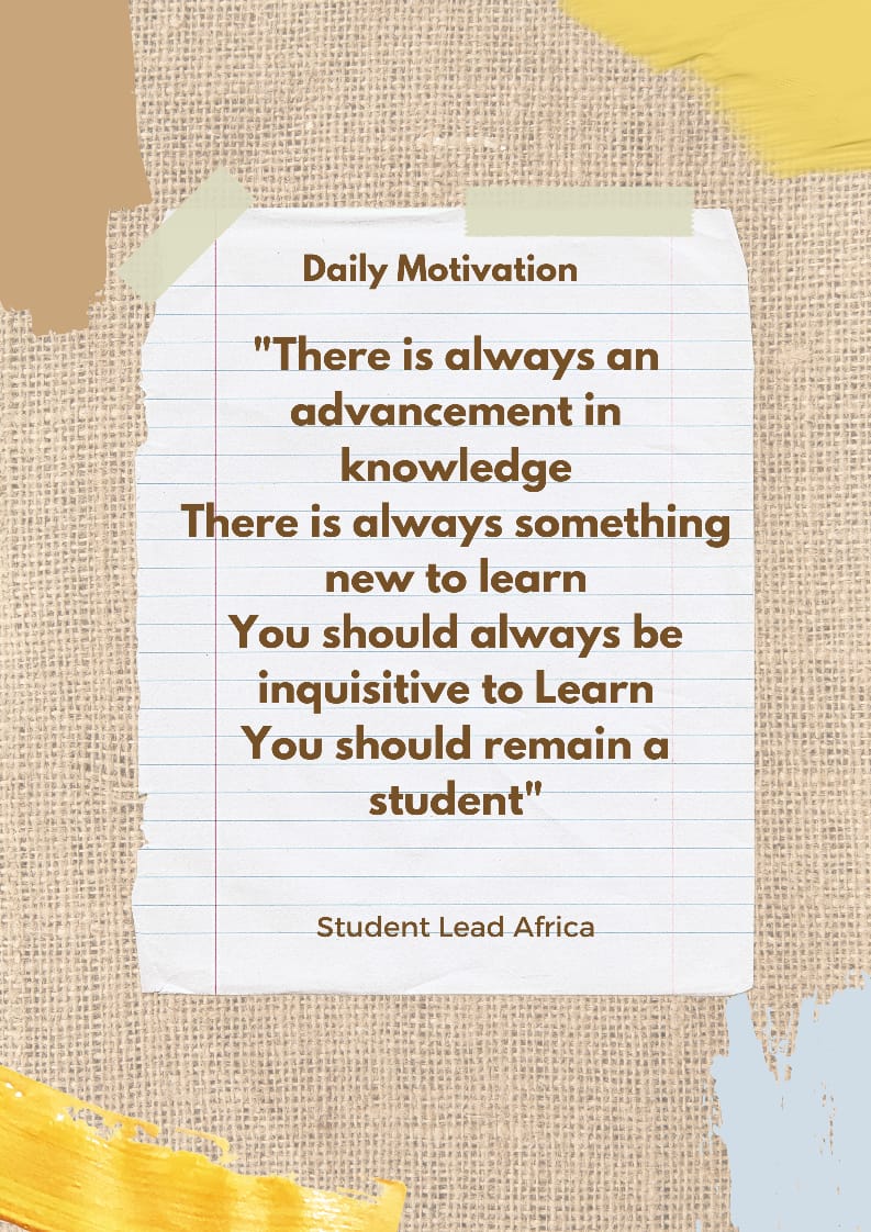StudentLeadAfr's tweet photo. To keep advancing in life, we must keep learning ☺️☺️

#learning #studendleadafrica #students #ASUUStrike https://t.co/nIM11e2z2l