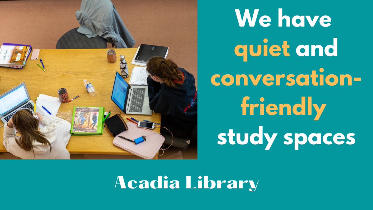 acadialibrary's tweet photo. Natural light and plenty of space! Come study with us in the library π @AcadiaU @acadiastudents #acadialibrary #acadiau https://t.co/GG7o5bAli2