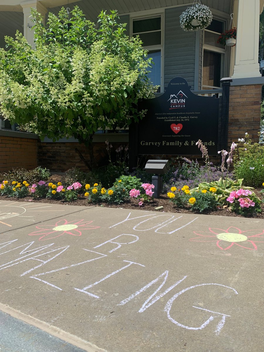 Not only did the students and staff from <a href="/sacredheartBflo/">Buffalo Academy of the Sacred Heart</a> provide a tasty meal for our guests, but they also helped spread positive messages throughout our campus with chalk art. #ActofKindness