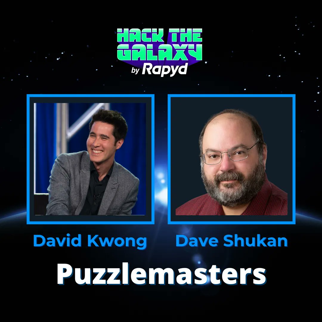 RapydGlobal's tweet photo. Who's behind the #HacktheGalaxy puzzles? Meet our puzzle masters, @NewYorkTimes crossword puzzle constructor, @davidkwong, and DavesPuzzles creator, and Dave Shukan.
Be on the lookout for more puzzles to put your brains to the test 🧩 https://t.co/OVa5yFOYRQ