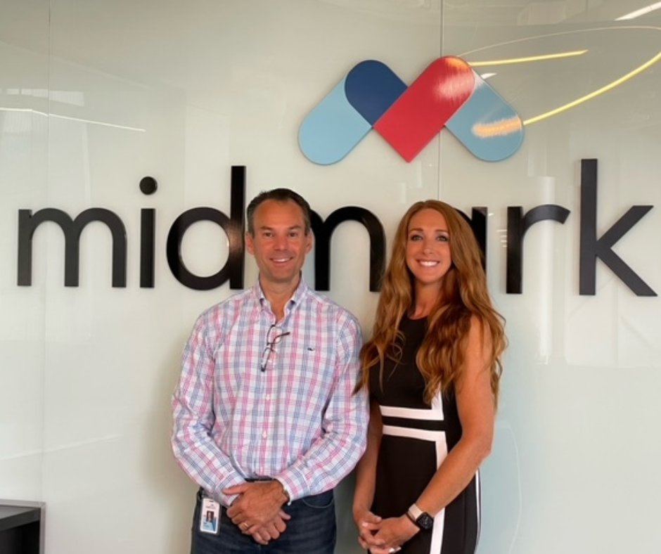 DTANews's tweet photo. Another productive #DTAMember visit in the books! Pictured are DTA Board Member, Ted Kehagias (Midmark) and Jamie Falasz (DTA). Thank you Ted and @MidmarkDental for showing us around your stunning new facility! #DTAMemberSpotlight #DTACommunity https://t.co/yul2AOOPSR