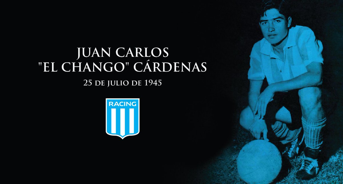 RacingClub's tweet photo. Hoy habrías cumplido 77 años. Chango, jamás te vamos a olvidar. https://t.co/PQAKR0BZn7
