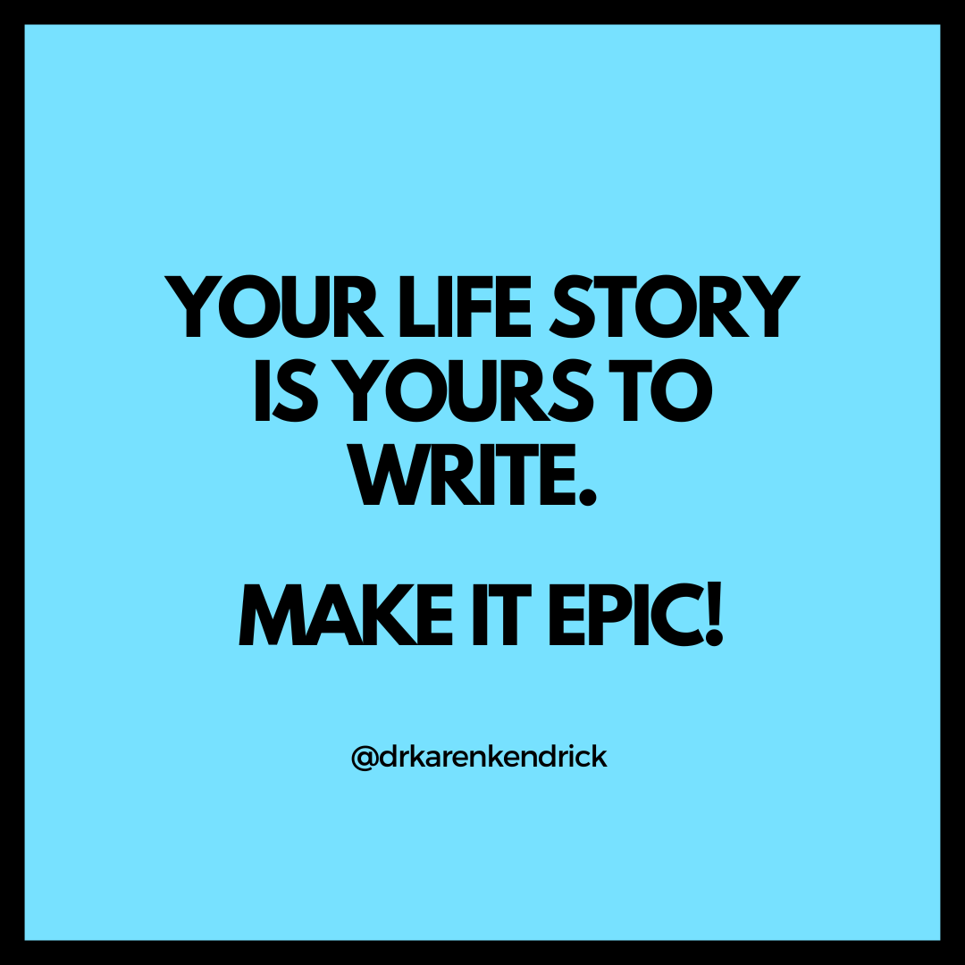 DrKarenKendrick's tweet image. We all have so much power to influence how our day-to-day life feels and how our years unfold.