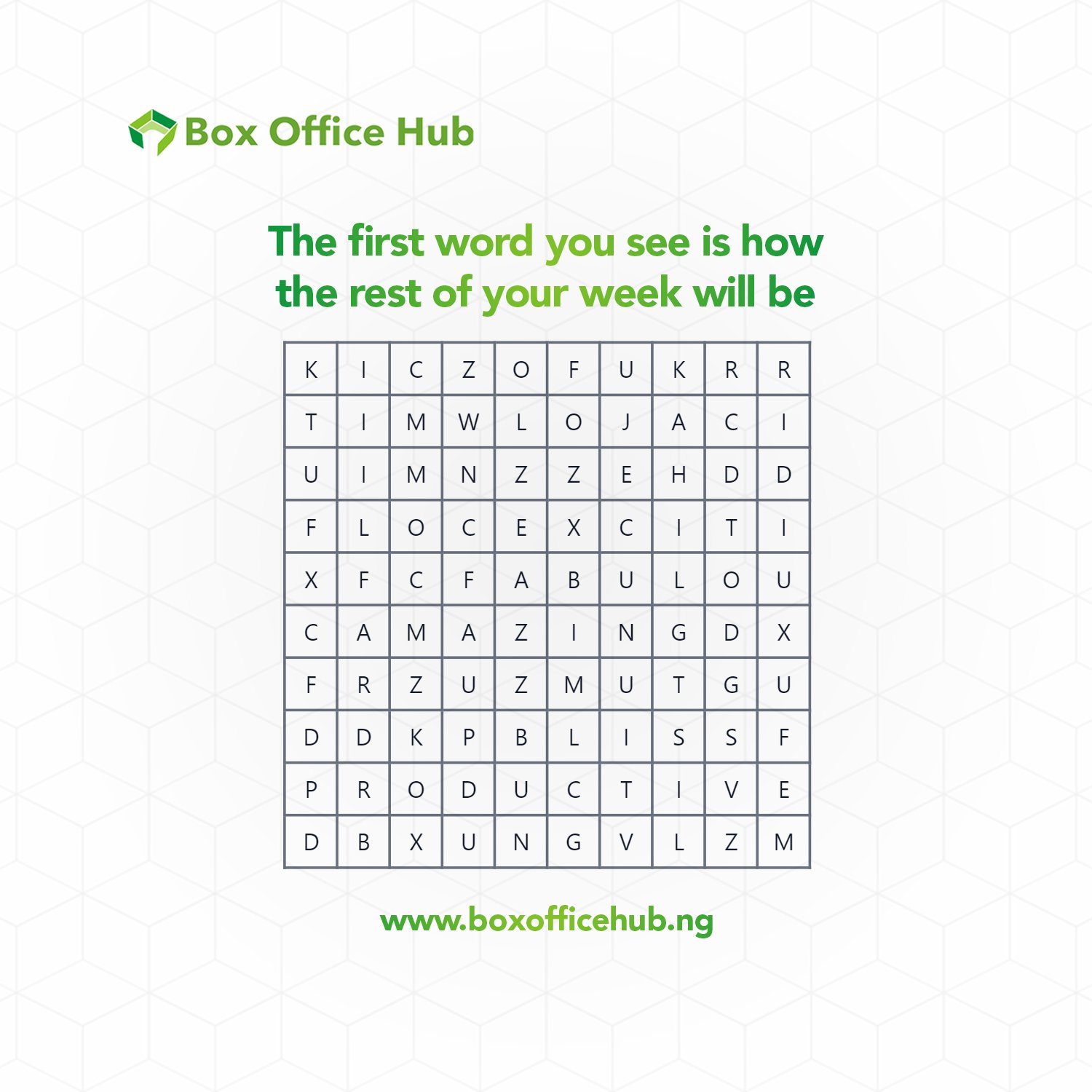 Box Office Hub on Twitter "How is your week going to be? Comment below! https//t.co/AnyDUNKNe4