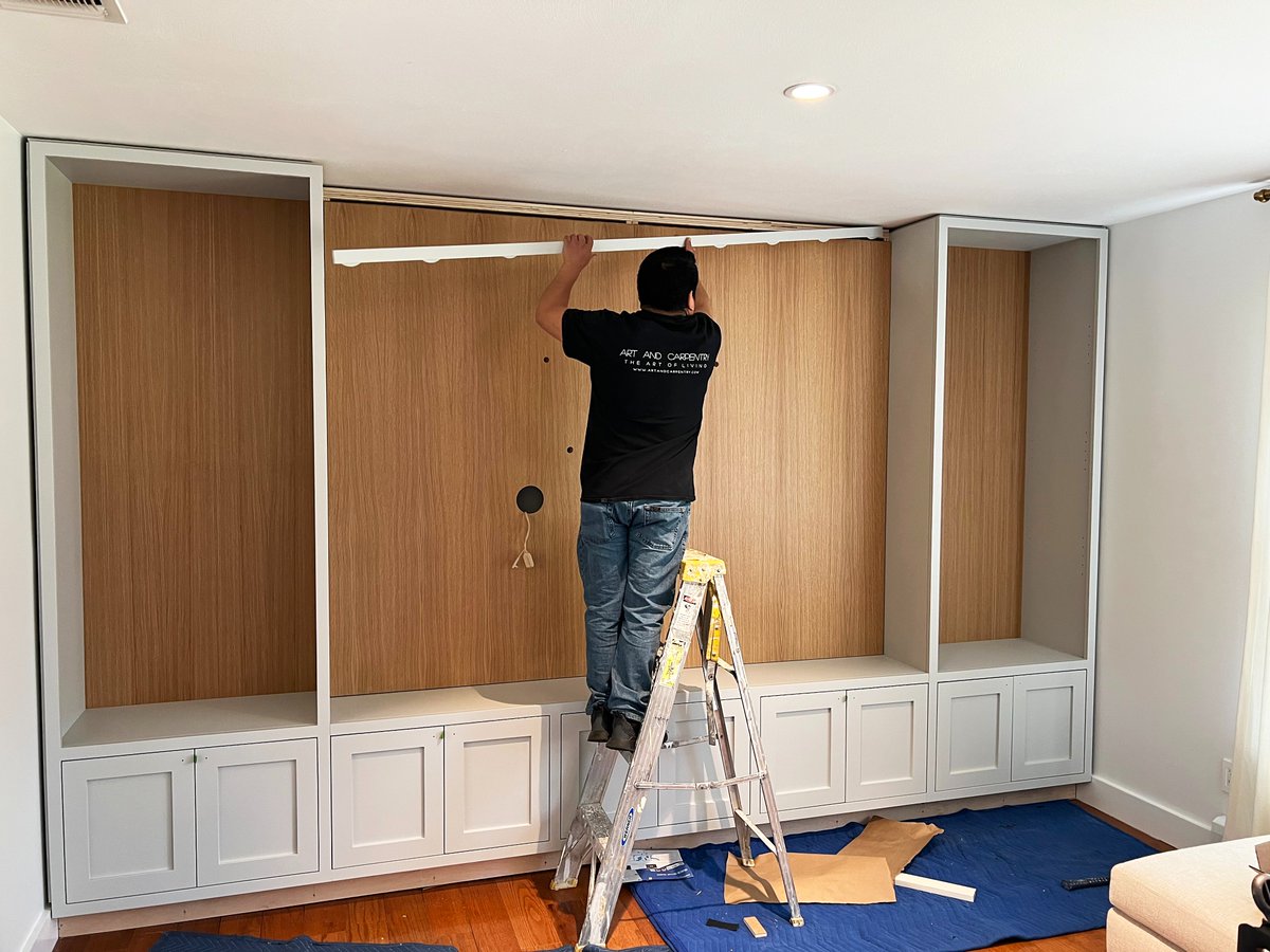 artandcarpentry's tweet photo. Modern &amp; elegant appearance will perfectly blend with any home decoration!
@artandcarpentryny manufacture + installed.
#design #decoration #homedecor #luxuryhome #tvstanddesign #tvstand #new #graphicdesign #beautifulhomes #homedecor #interiordesign
#homemedia #tvstand #NewYork https://t.co/EdIuxgK0U3