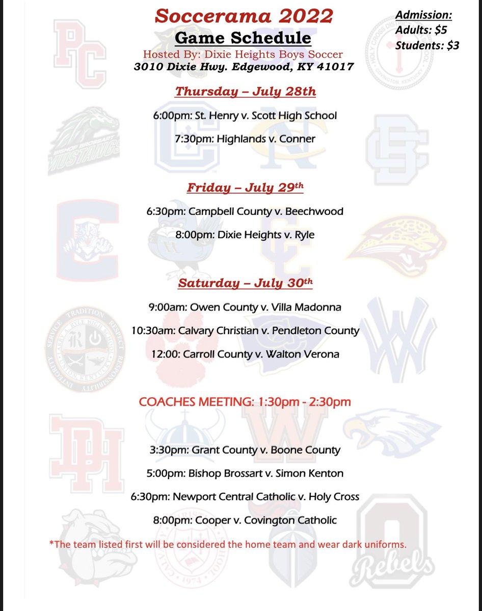 Soccerama 2022 starts Thursday! Tickets for all games are now available at gofan.co/app/school/KY6…
