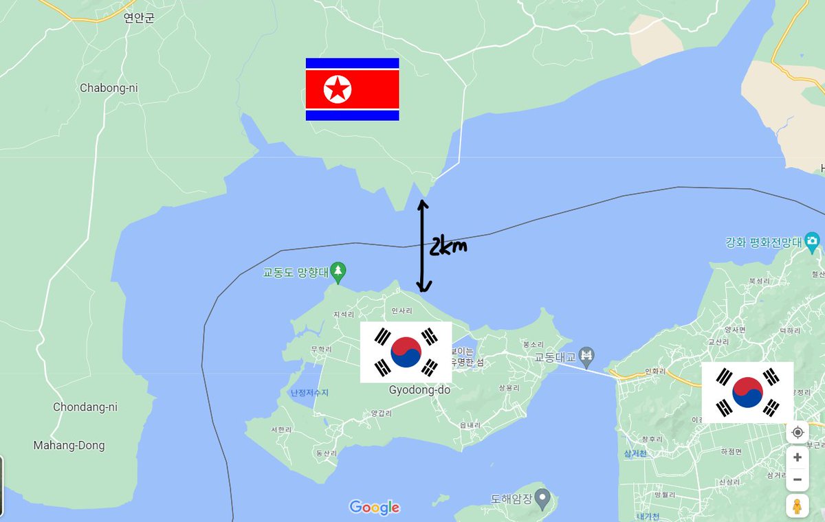 Sajic_S's tweet photo. I'll tell you what happened when a North Korean soldier came to us in the military.  I had been Gyodong-do on the map for about 6months. It is only 2km away from North Korea. Honestly, we could see each other very well. 
#military #Korea #koreański #Корейский #Корея #韓国軍 https://t.co/UjsELdLbOK