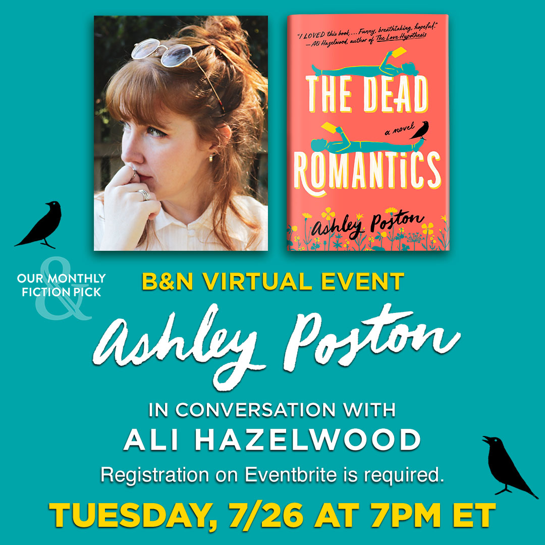 berkleyromance (@berkleyromance) on Twitter photo Come celebrate <a href="/BNBuzz/">Barnes & Noble</a>'s Fiction Monthly Pick, THE DEAD ROMANTICS, with <a href="/ashposton/">Ashley Poston (Updates Only)</a> and <a href="/EverSoAli/">Ali Hazelwood (No longer active)</a> tomorrow! 👻 Event registration and details here: bit.ly/3nXsQTb Come celebrate <a href="/BNBuzz/">Barnes & Noble</a>'s Fiction Monthly Pick, THE DEAD ROMANTICS, with <a href="/ashposton/">Ashley Poston (Updates Only)</a> and <a href="/EverSoAli/">Ali Hazelwood (No longer active)</a> tomorrow! 👻 Event registration and details here: bit.ly/3nXsQTb