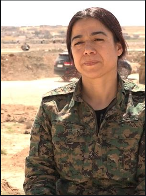 Suriye Demokratik Güçleri (SDG) Komutan Yardımcısı Salwa Yusuk (Namıdiğer- Jiyan Afrin) - 2 kadın savaşçı ile birlikte - 22 Temmuz 2022'de Suriye'nin Kamışlı yakınlarındaki bir saldırıda hayatını kaybeti.