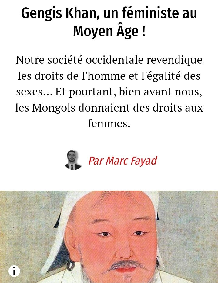outsiderpierro's tweet image. Plus woke que Gengis Khan tu meurs je crois.