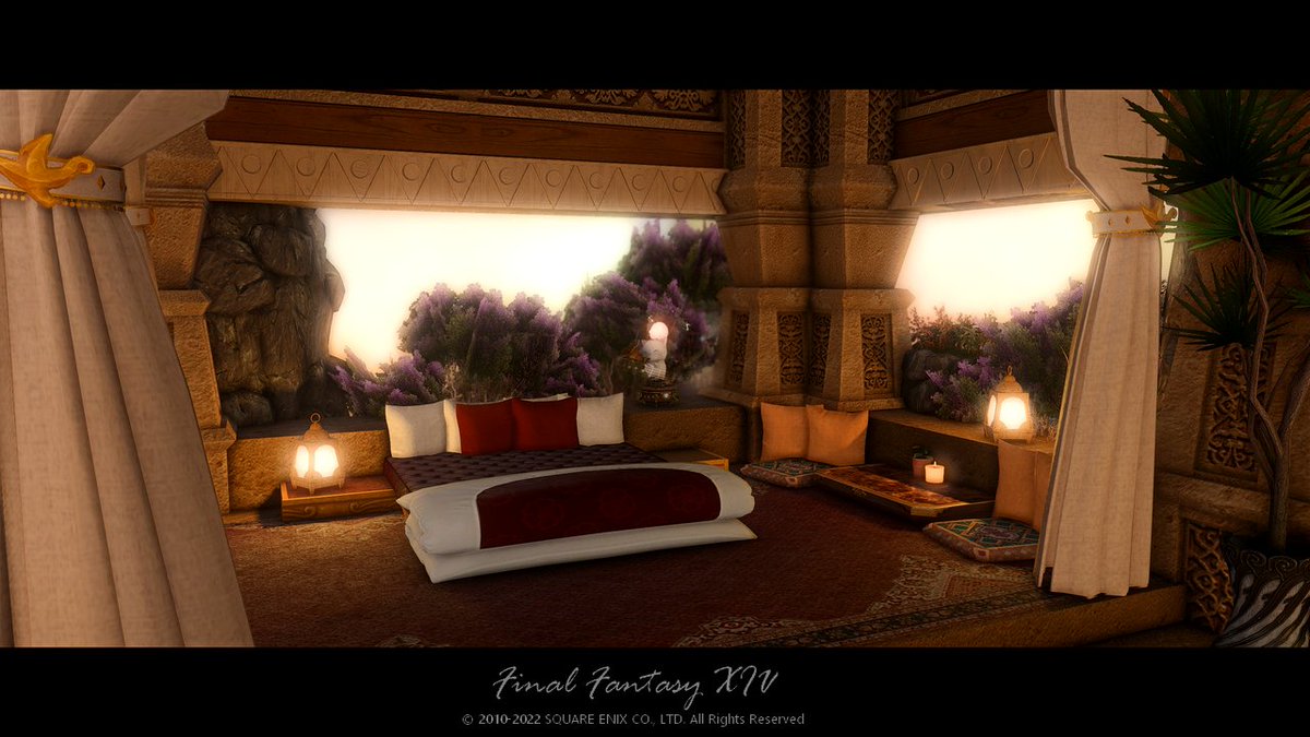 rinoverhere's tweet image. A small romantic Ul'dah theme riad.
Size: M
#FF14 #ffxivhousing #FF14housing #FF14ハウジング #HousingEden #hgxiv