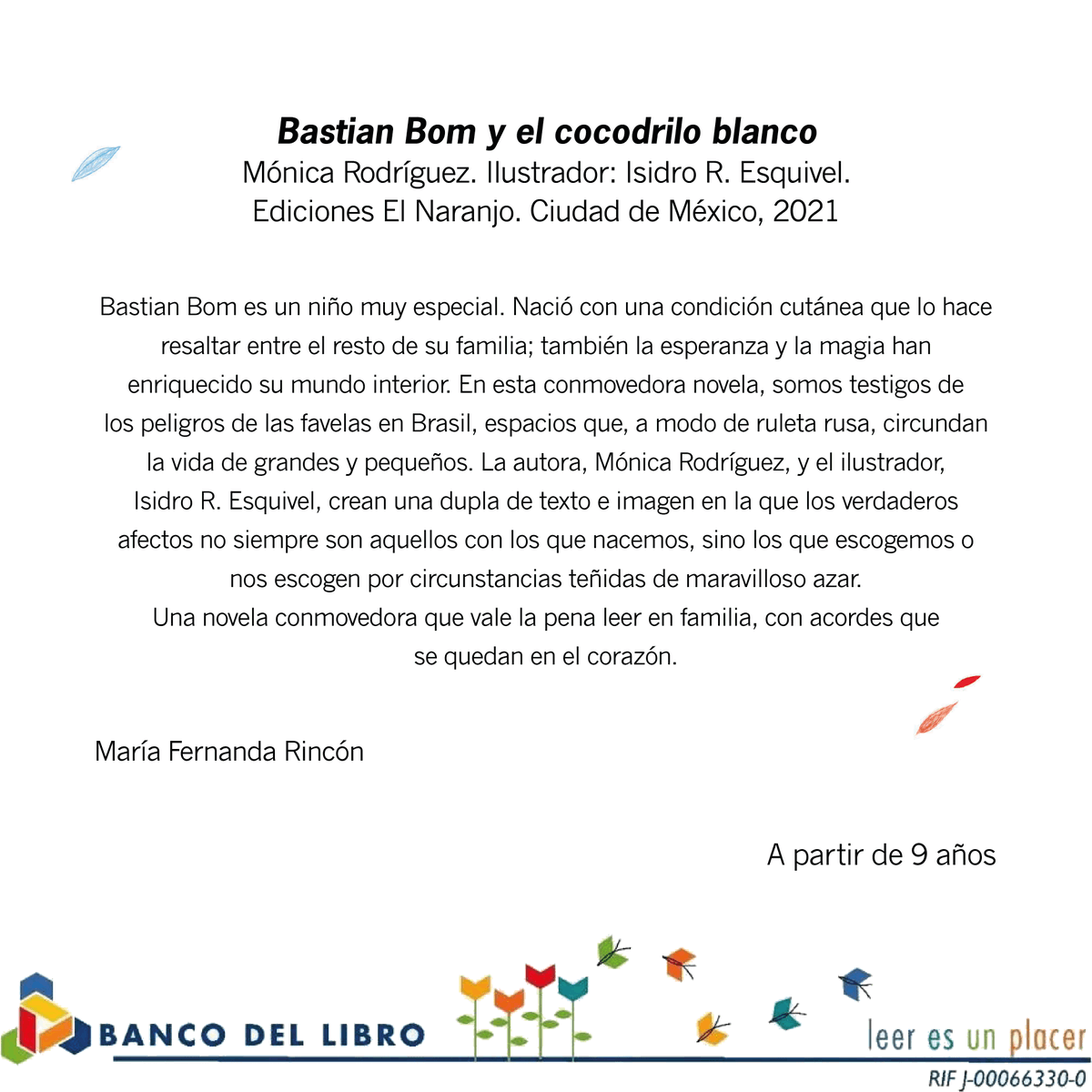 el_naranjo's tweet photo. BASTIÁN BOM Y EL COCODRILO BLANCO 

Postulado #HaciaLosMejores2022 por @bancodellibro

Autor: @monica_rs
Ilustrador: @IsidroRayones

#LIJ #Libros #BancoDelLibro #Lee #LibrosIlustrados https://t.co/ZxFimWv3Kp