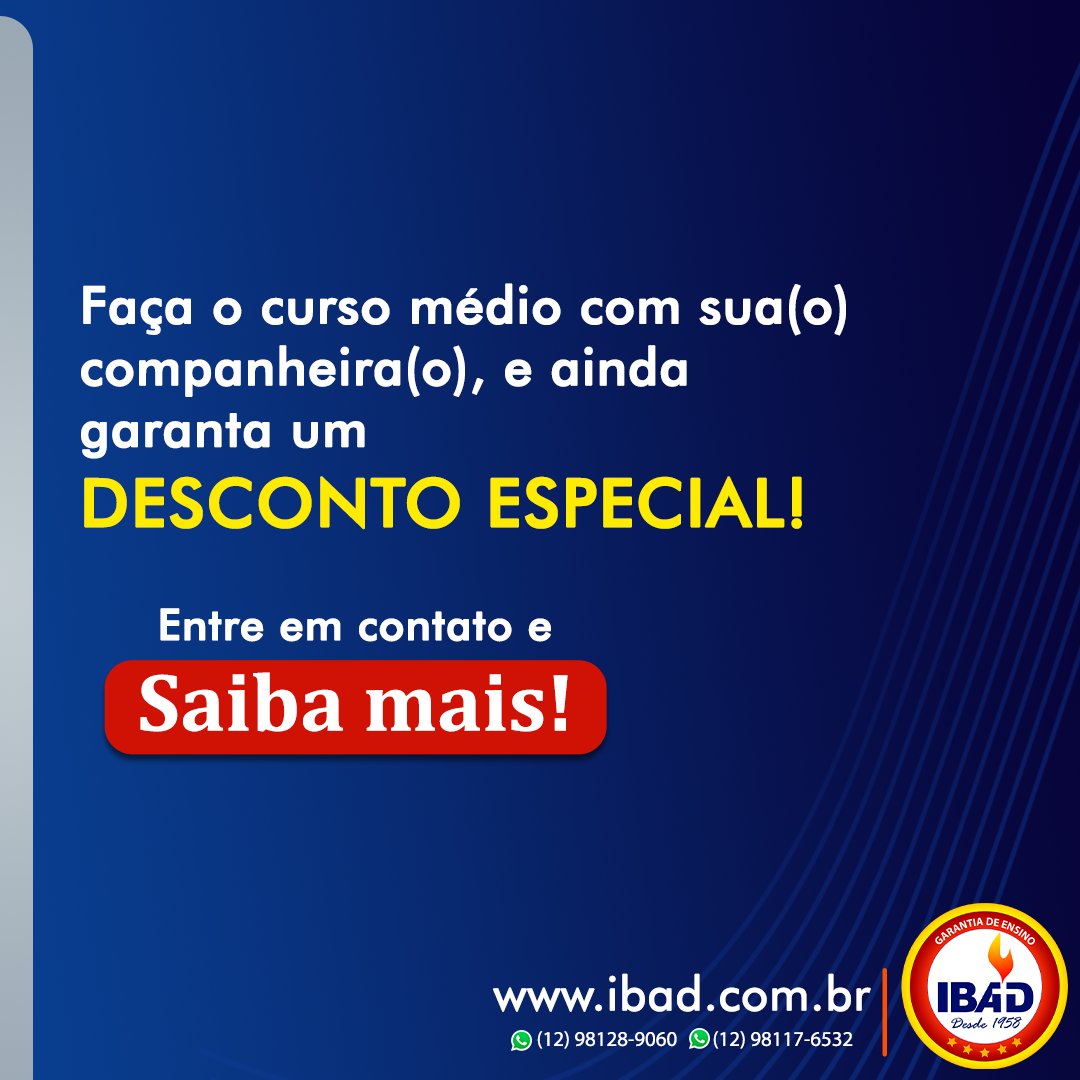 IBAD_OFICIAL's tweet photo. Inicie o curso médio com usa companheira tenha um desconto especial no livro! ✨😁

#ibad #teologia https://t.co/At5gkAdp4k
