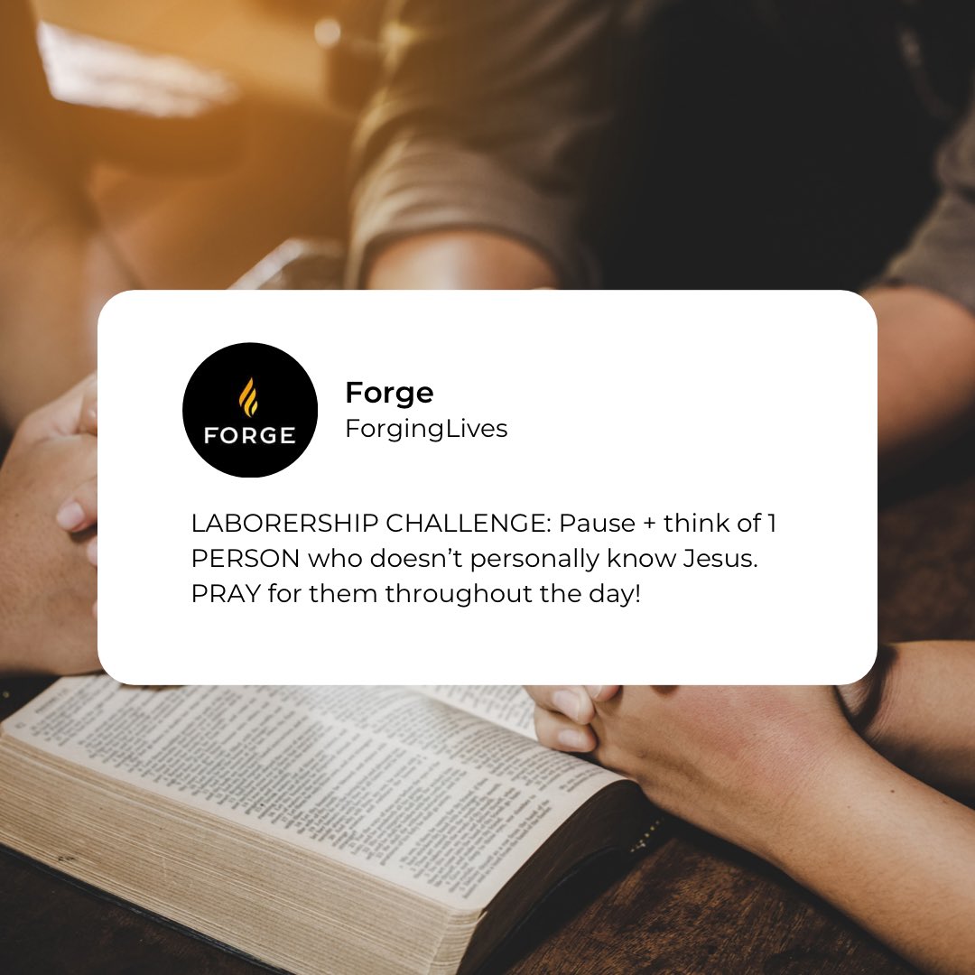 ForgingLives's tweet photo. Signup to receive the “Forge Spark of the Day” (a 1-sentence daily devotional text): ⁠
⁠
Text “Spark" to 33222 https://t.co/rWkdfiy1HU