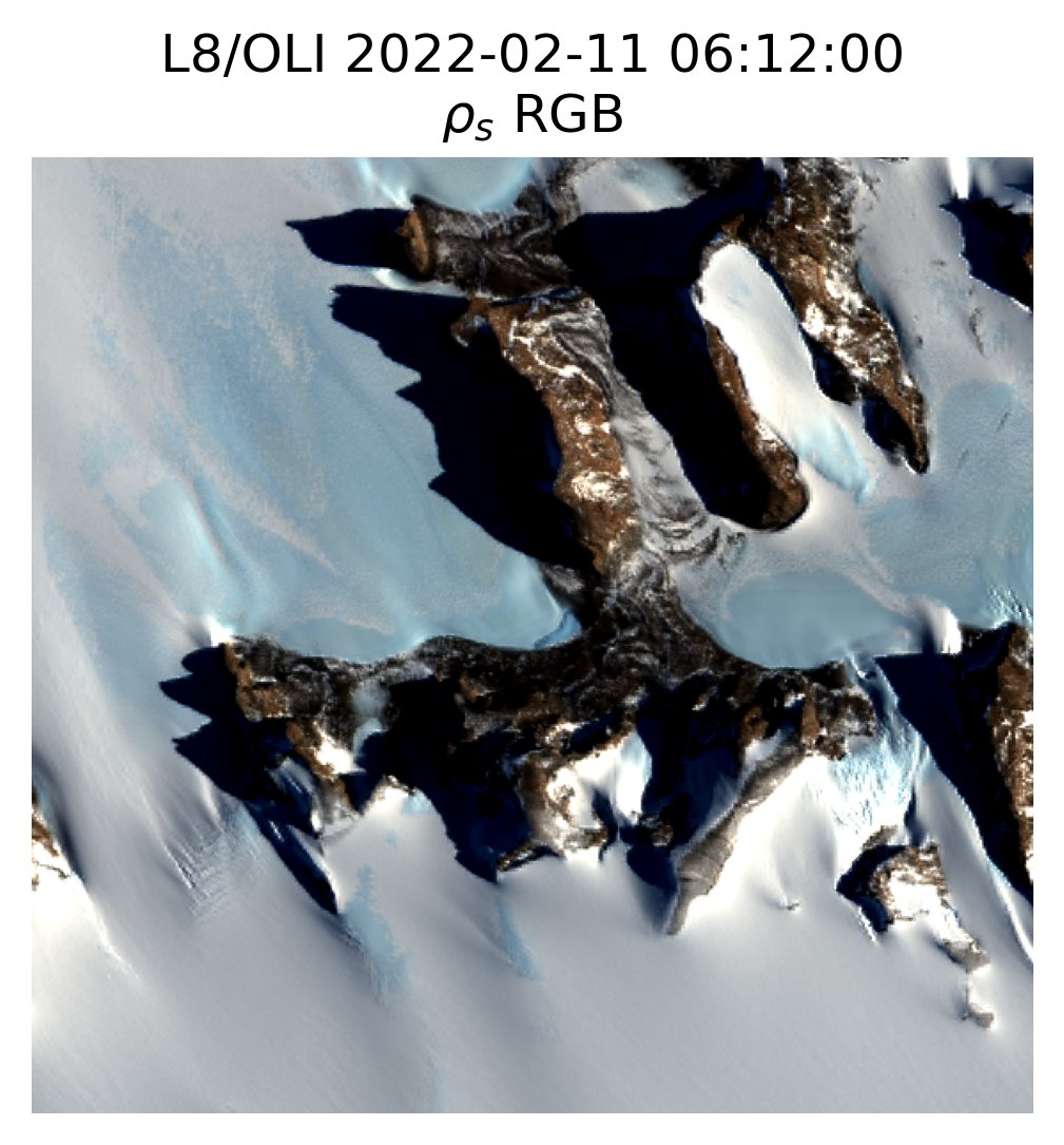 Landsat 8 image of the Antarctic Belgica mountains before (30 metres, left) and after (15 metres, right) pansharpening now integrated in ACOLITE GitHub code! Mounts Perov (top) and Lahaye, Van Mieghem, and Victor (bottom) at around 72.6°S and 31.1°E.
