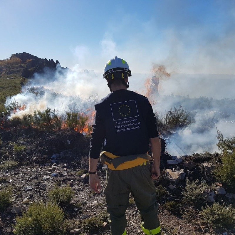 EU_Commission's tweet photo. Wildfires know no borders, and neither does solidarity

Our firefighting fleet has been deployed in July from:
🇪🇸🇮🇹🤝🇵🇹 Spain and Italy to Portugal
🇬🇷🤝🇦🇱 Greece to Albania
🇬🇷🤝🇫🇷 Greece to France
🇦🇹🇸🇰🇭🇷🇷🇴🇷🇸🤝🇸🇮  Austria, Slovakia, Croatia, Romania &amp; Serbia to Slovenia

#EUCivPro