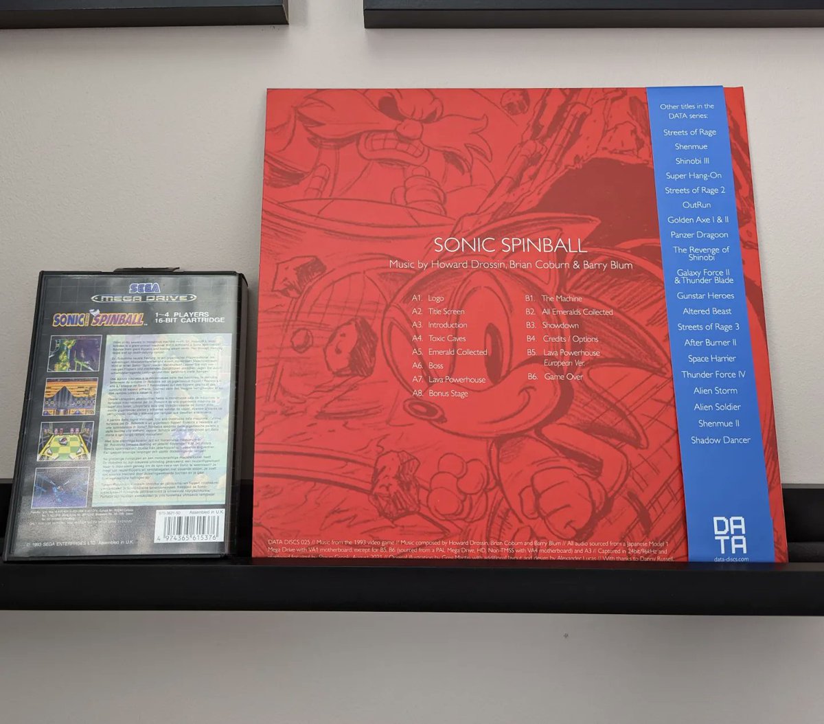 jonathanq1985's tweet photo. Another stunning release from @datadiscs in the post today. Sonic Spinball soundtrack from the game that was originally released on the Sega Mega Drive in November 1993 #datadiscs #vinyl #sega #megadrive #retro #gamecollection https://t.co/HHveiRUSBB