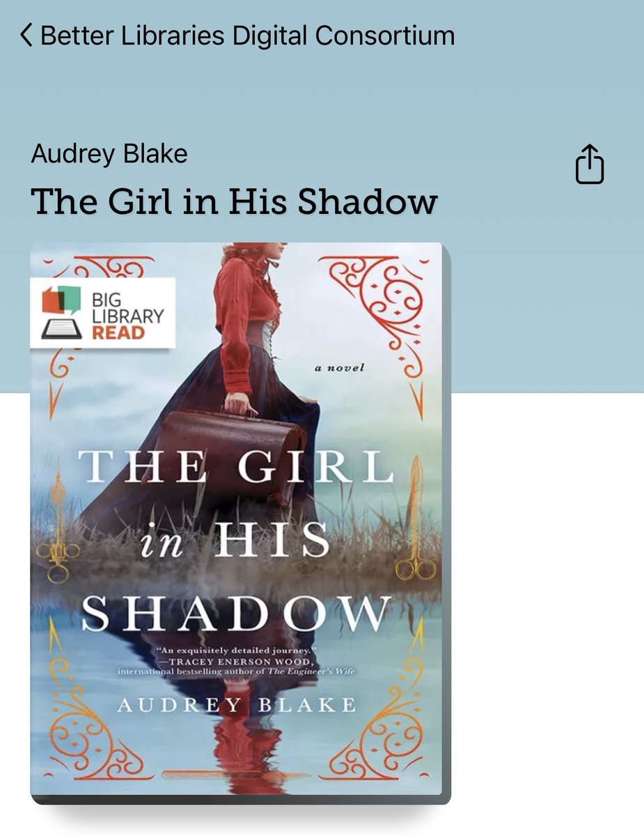 GreenwichLibs's tweet photo. Join the #BigLibraryRead #BookClub on Libby! @LibbyApp Use your #Greenwich #Library card to download your copy of ‘The Girl in His Shadow’ by #AudreyBlake in eBook or eAudio format with no waiting list! 📚 https://t.co/oD0Vtns7G1 @Royal_Greenwich @Better_UK #LoveReading https://t.co/dhfm97z7Qy