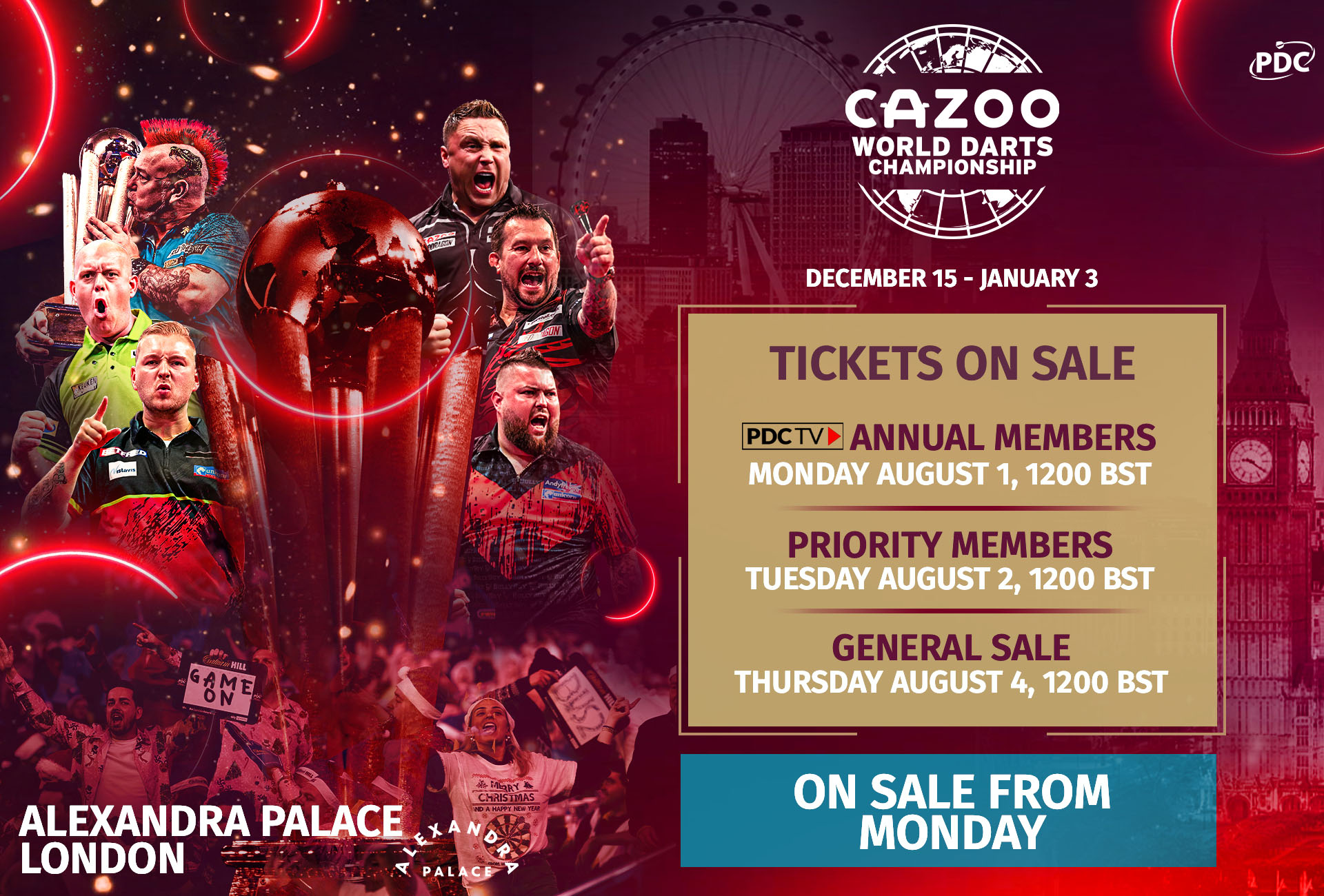 PDC Darts on Twitter "The countdown is on...tickets for the CazooUK