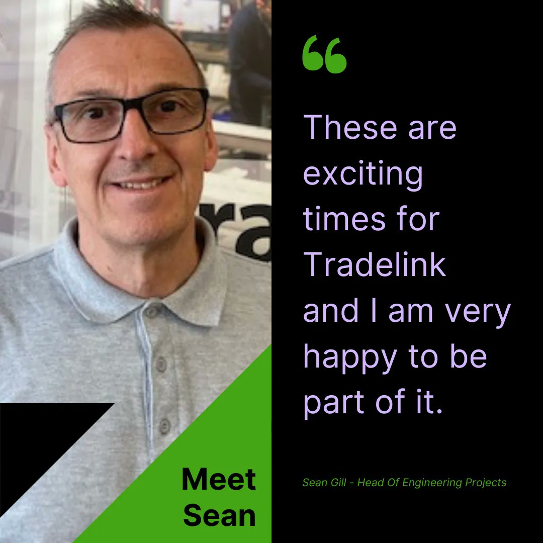 Welcome to the team Sean! 

"I Started at Tradelink on the 6th of June as head of engineering projects.  It has been a whirlwind first 6 weeks meeting the team and learning the processes. These are exciting times for Tradelink and I am very happy to be part of it."