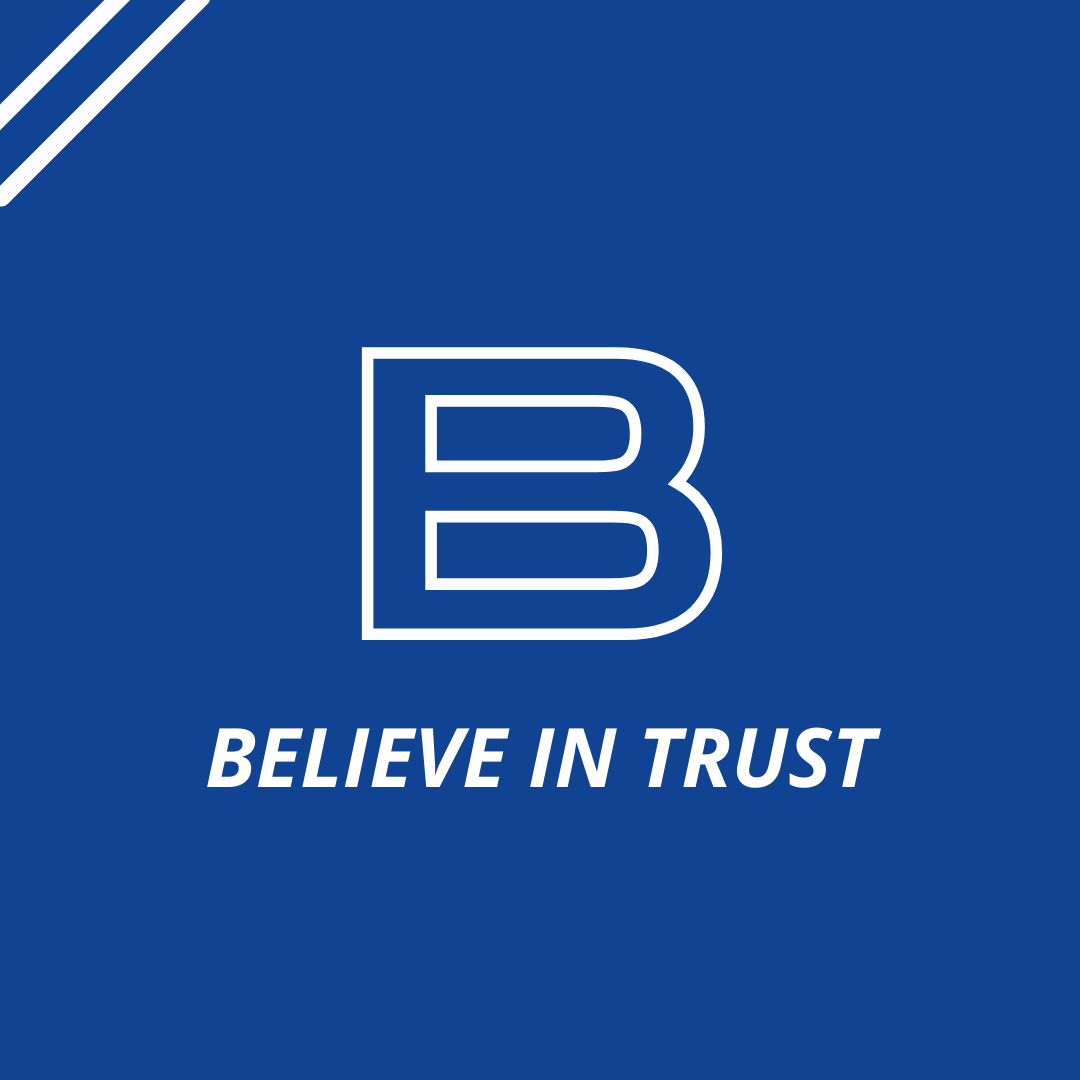 blueprintbc's tweet photo. From the day-to-day to quarterly goals, our BLUE Values are at the core of what we do. 

Every Monday, we meet as a team to review our values and apply them to our work process. The first value of the week is 🅱️, standing for Believe in Trust.

#values #trust #advertisingagency https://t.co/qHAwzFrnPx
