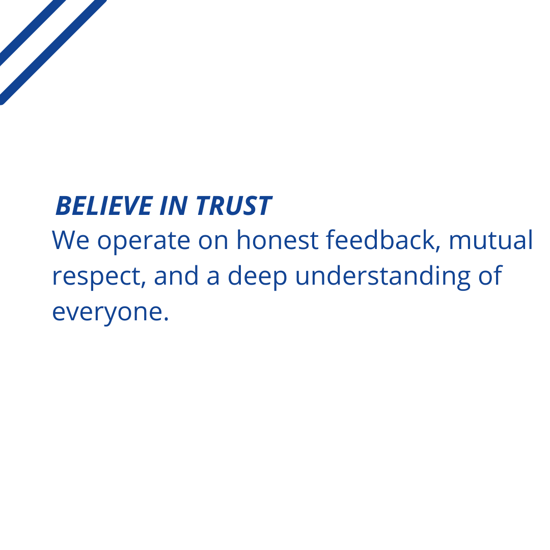 blueprintbc's tweet photo. From the day-to-day to quarterly goals, our BLUE Values are at the core of what we do. 

Every Monday, we meet as a team to review our values and apply them to our work process. The first value of the week is 🅱️, standing for Believe in Trust.

#values #trust #advertisingagency https://t.co/qHAwzFrnPx