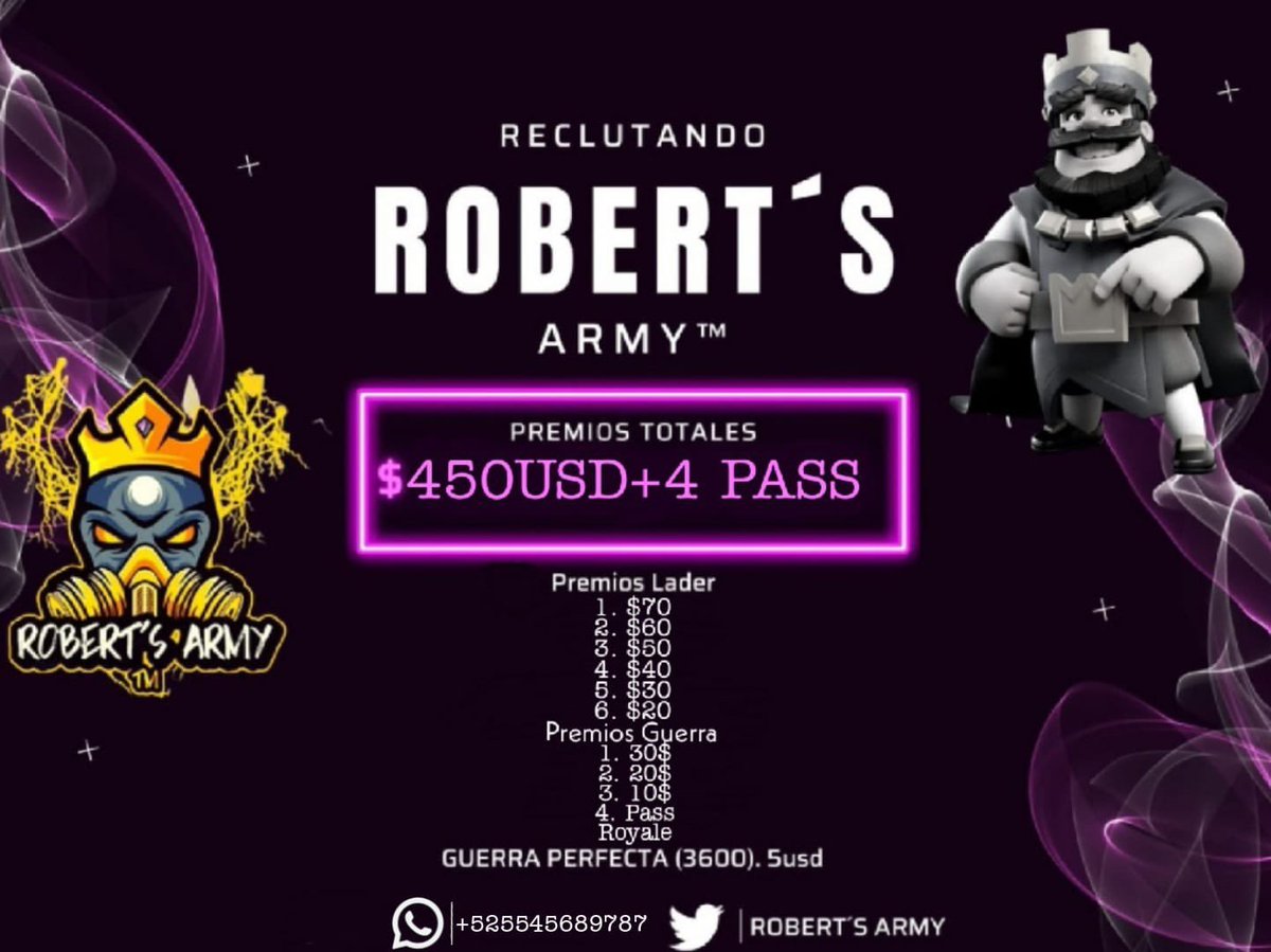 Ultimos Lugares Disponibles Informacion MD

Premios Coliseo
$30
$20
$15
Bracket por 2 Pass Royale

Premios Ladder
$70$60$50$40$30$20 
4 Pass Royale